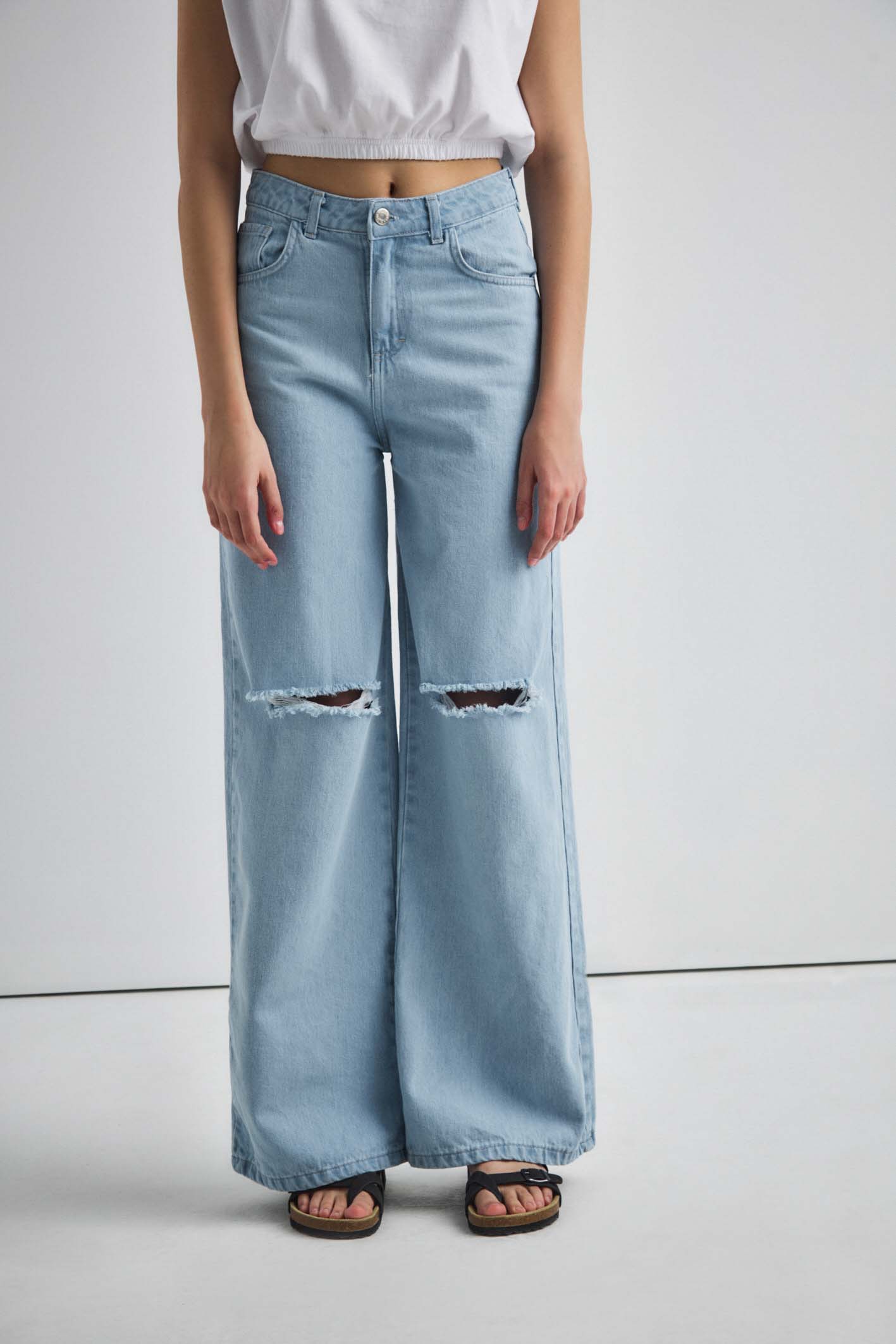 JEAN WIDE LEG CALIA