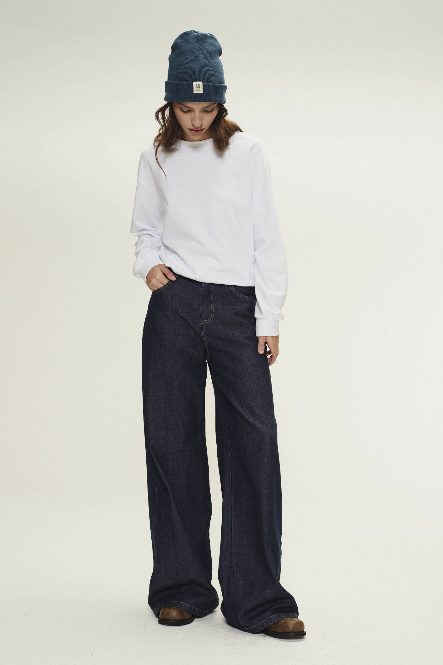 Jean Wide Leg Monaco