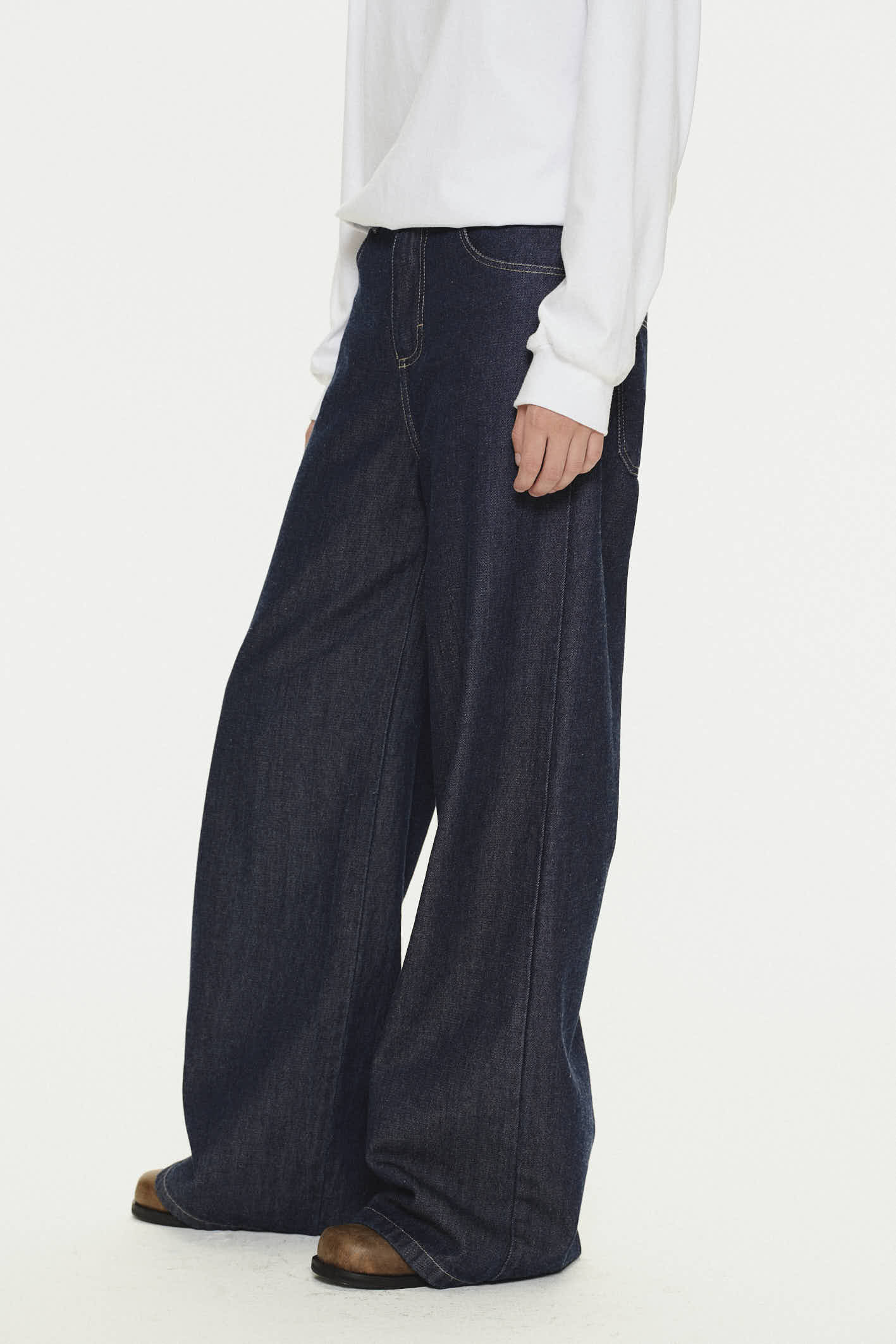 Jean Wide Leg Monaco